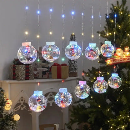 LED Christmas Hanging Sphere Lights