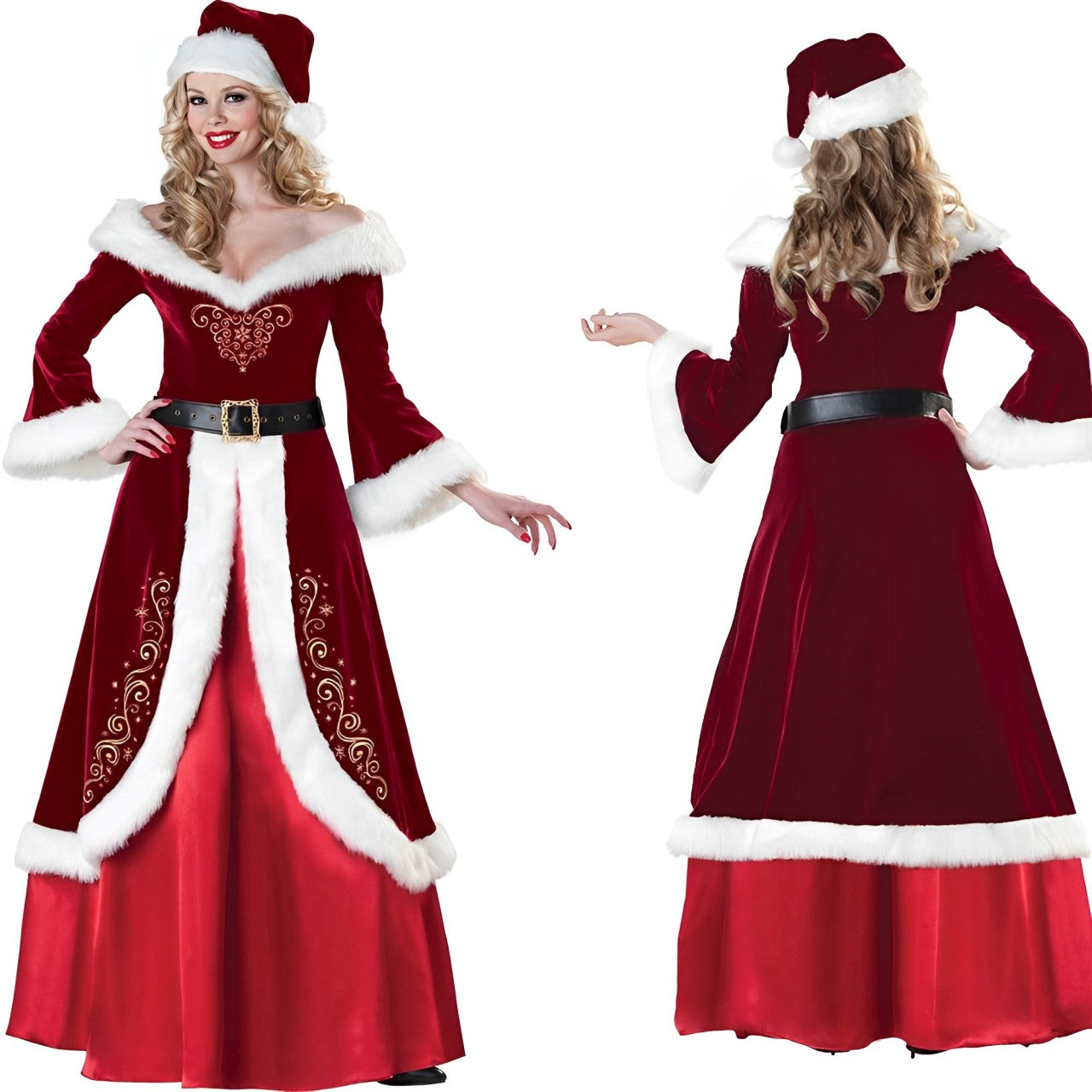 Santa princess costume Christmas dress