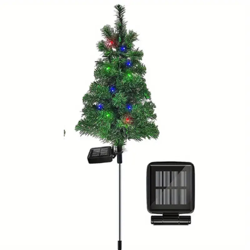 4pcs Solar Christmas Decoration Stake Lights Christmas Tree