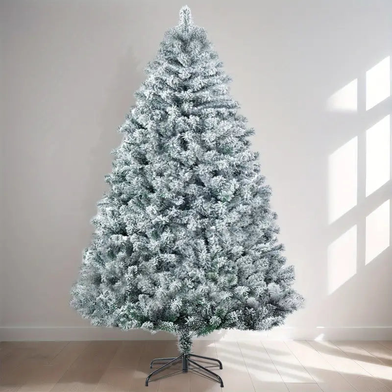 Snow Flocked Christmas Tree - Premium Hinged Artificial Pine Tree