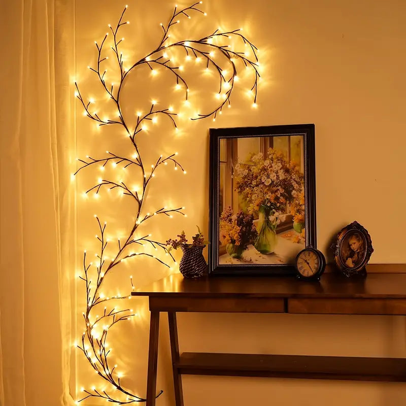 LED Bendable Willow Branch Lights, White Birch Tree Lights