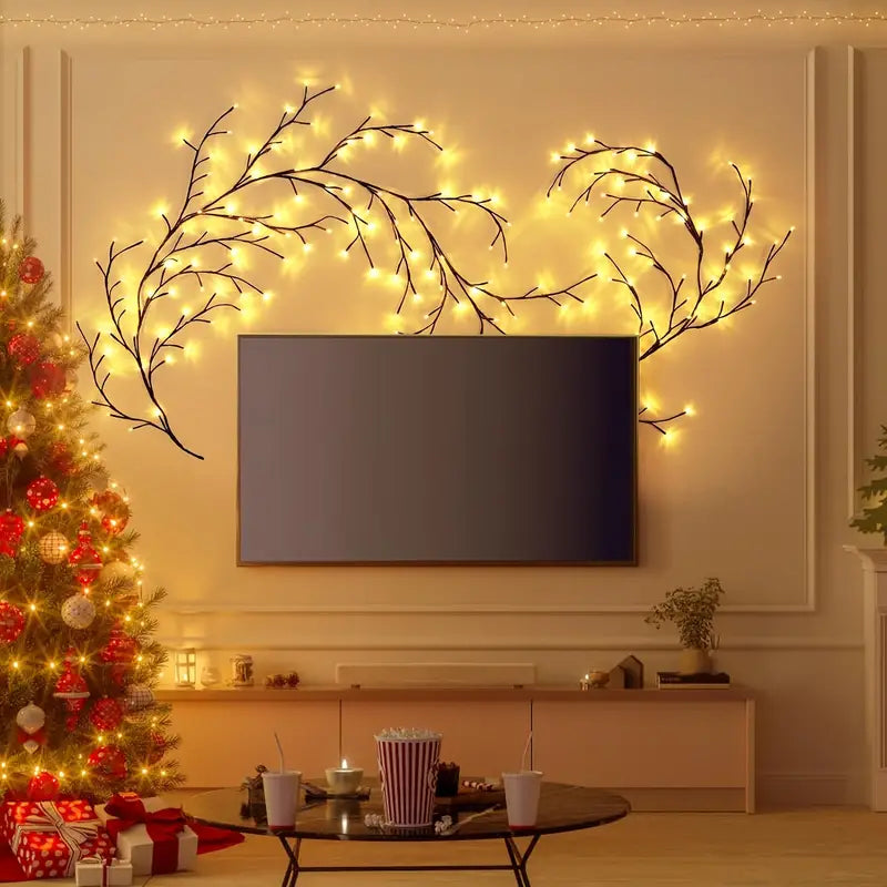 LED Bendable Willow Branch Lights, White Birch Tree Lights