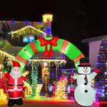 6Ft Inflatable Santa Claus LED Light Up Christmas Inflatable  Decoration