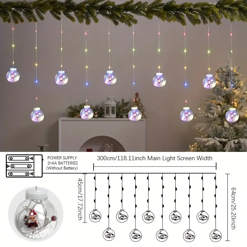 LED Christmas Hanging Sphere Lights