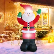 5ft Giant Rotating LED Snowman Inflatable Christmas Decoration with Vibrant Lighting