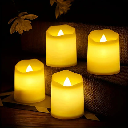 Pack Realistic Flameless LED Candles - Battery-Driven Flicker