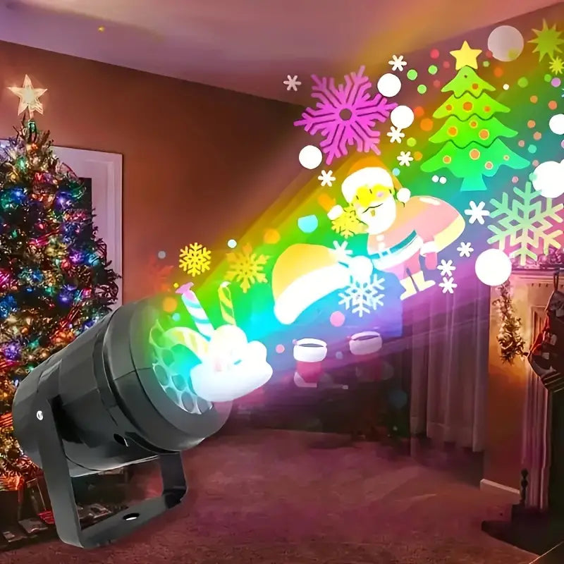 Christmas Presents, 16-Pattern USB Powered LED Christmas Projection Light