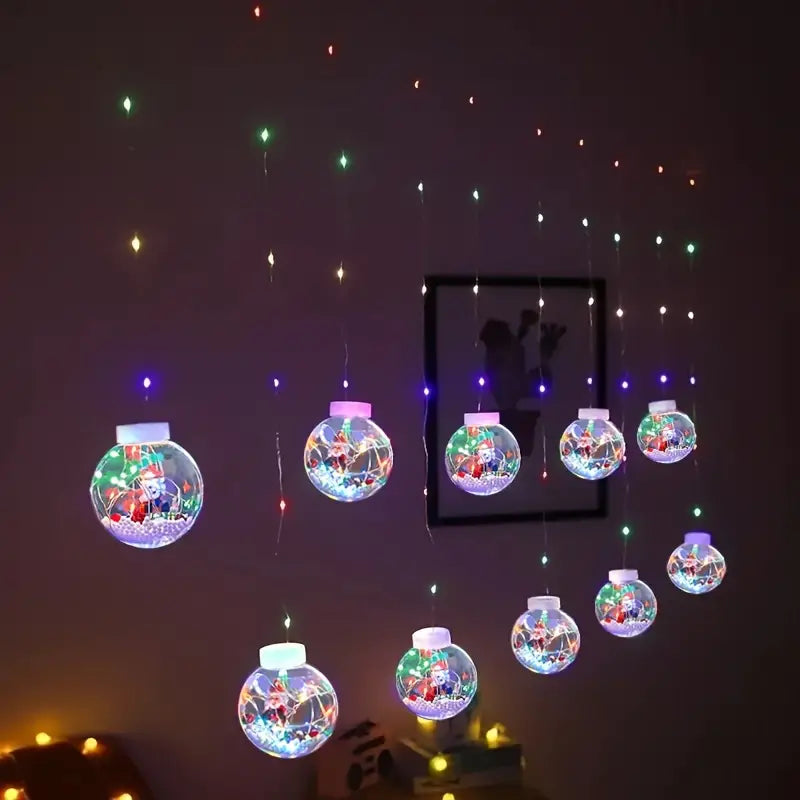 LED Christmas Hanging Sphere Lights