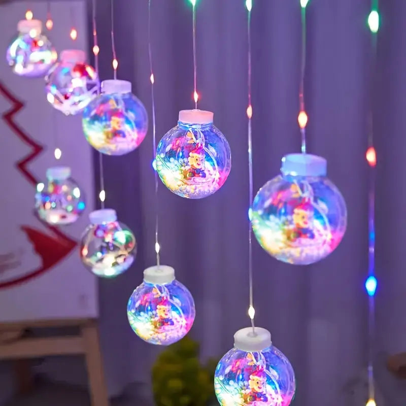 LED Christmas Hanging Sphere Lights