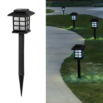 2 Pack LED Solar Outdoor Lights Pathway Waterproof Lighting Garden Lights Yard