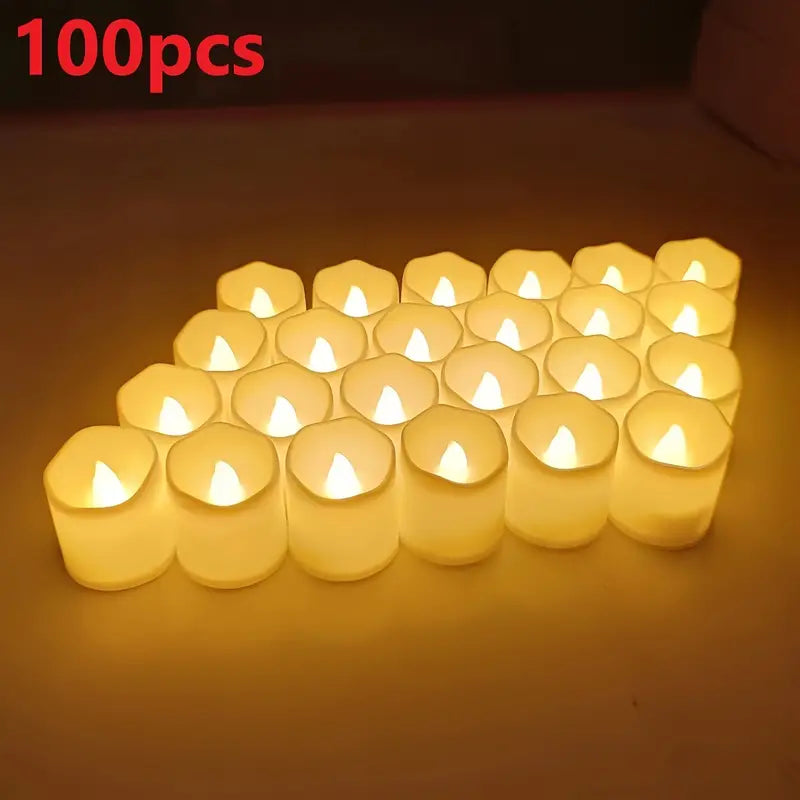 Pack Realistic Flameless LED Candles - Battery-Driven Flicker