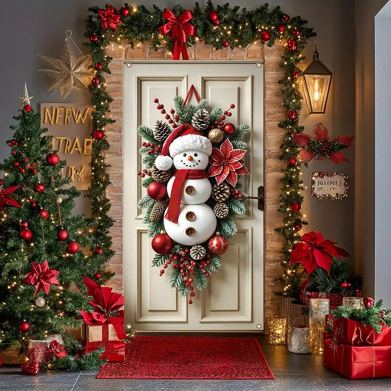 Christmas Door Cover Banner, Polyester