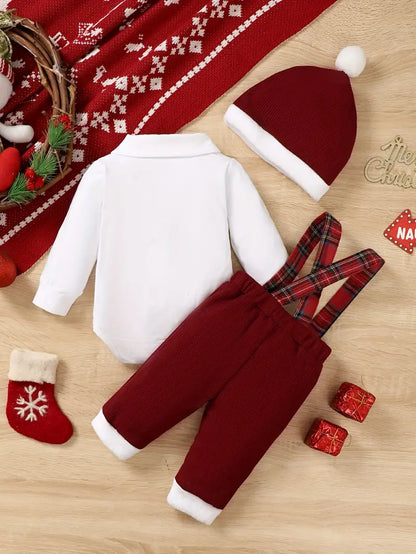 2pcs Infant Boys' Christmas Outfit Set