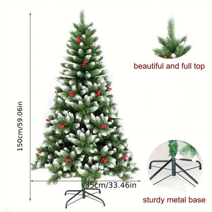 Christmas tree, high quality artificial pine with red berries