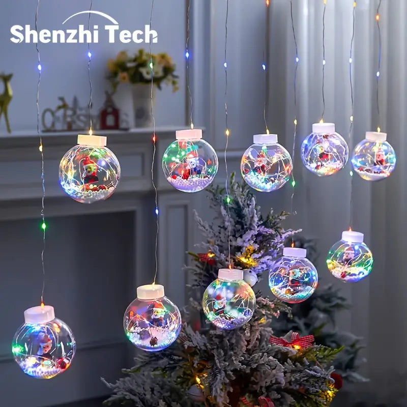 LED Christmas Hanging Sphere Lights